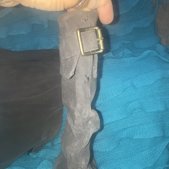 🥾Steve Madden Grey Swede Boots FC08 - Picture 3 of 4